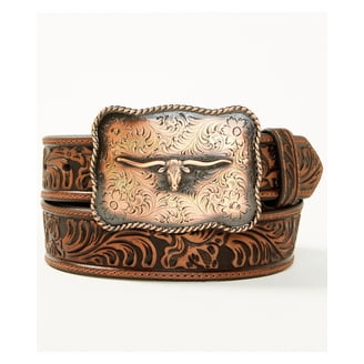 Classic western 11/2” leather belt Classic Western 1 1/2 main image 3