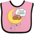 thumbnail image 3 of Inktastic I Love My Grandpa Boys or Girls Baby Bib, 3 of 4