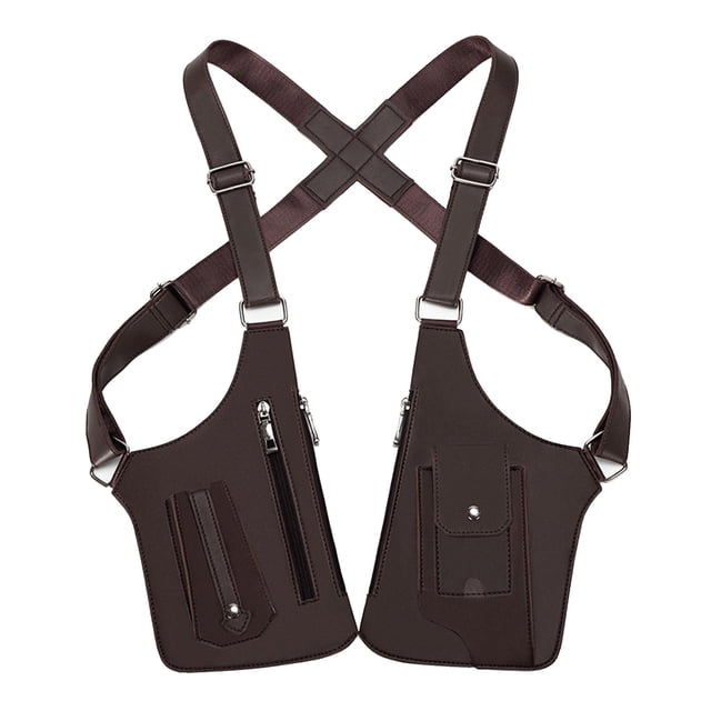Bolso bandolera tipo cartera con correas ajustables para hombro y elegante bolso para teléfono móvil Marrón