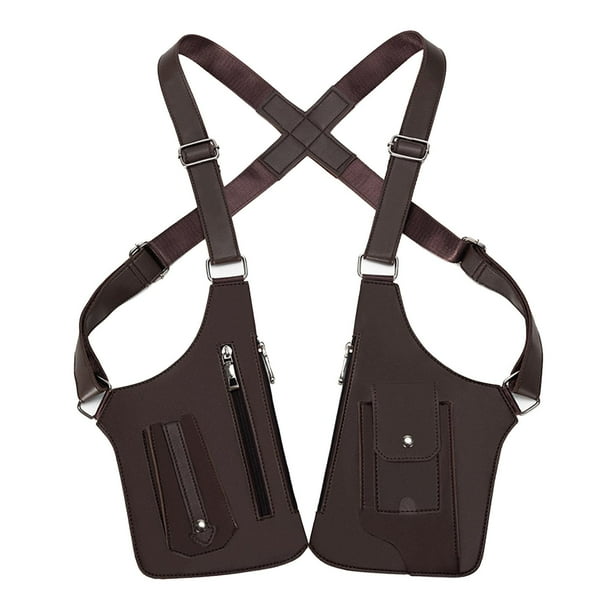 Bolso bandolera tipo cartera con correas ajustables para hombro y elegante bolso para teléfono móvil Marrón