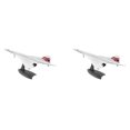 thumbnail image 1 of aviones de pasajeros supersónicos Concorde a escala 1/200 de British Airways, modelo para exhibición estática, 1 of 8