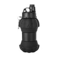 thumbnail image 1 of Bewildely Botella de agua deportiva multifuncional para todas las actividades, botella de agua plegable, botella para beber Teteras negro, 1 of 2