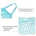 thumbnail image 4 of Uxcell Cotton Mesh Bag, 15x13.8" Reusable Mesh Net String Grocery Bags Organizer Light Blue, 4 of 6