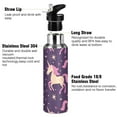 thumbnail image 3 of ALAZA Unicorn and Stars Water Bottle Insulated Flask Stainless Steel Straw Lid 20 oz, 3 of 6