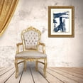 thumbnail image 3 of Prime, Marcus 25x32 Gold Ornate Wood Framed with Double Matting Museum Art Print Titled - Navy Striking Seams 1, 3 of 4