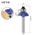 thumbnail image 2 of 1Pc 1/4In Shank 45 Degree Chamfer Router Bit Edge Forming Bevel Milling Cutter, 2 of 4