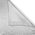 thumbnail image 6 of Ambesonne Brick Valance & Curtain, Basic Street Wall Structure, 55"x30", Dimgray and White, 6 of 7