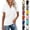 #03 White, variant on DENGDENG Women's Cotton Short Sleeve V Neck Polo Shirts Collared Tops Golf Shirt Work Casual Summer Tee, #03 Blue XXL