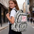 thumbnail image 5 of Yspwyqan Kids Girls Backpack, Grey Green Duck Camo Bow School Backpack for Girls 600D Polyester Lightweight, Casual Purse Daypack for Elementary Middle School Travel, 5 of 7