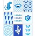 thumbnail image 2 of Aesthetic Canvas Wall Art Prints Blue Modern Art Preppy Room Decor Painting 9PCS Unframed Abstract Eyes Leopards Butterflies Love Artwork for Teen Girls Bedroom Living Room Apartment Dorm, 2 of 9