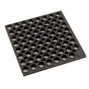 Winco RBMH-35K-R, 3'x5'x3/4" Black Rolled Grease Resistant Anti-Fatigue Rubber Floor Mat with Straight Edges, Commercial Kitchen Mat in Roll