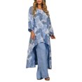 thumbnail image 1 of Atuendos Informales Trajes casuales Mujer Longitud total Asimétrico Suelto Primavera Verano (Azul XXL) Cgtredaw Para estrenar, 1 of 1