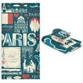 thumbnail image 6 of Dreamtimes Bath Towel Sets for Bathroom Hand Towels Fingertip Towels France Paris Eiffel Tower Map French Flag 3 Piece Decorative Soft Cotton Absorbent, 6 of 6