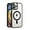 Clear + Black, variant on For Apple iPhone 14 (6.1") Transparent Magnetic Compatible with MagSafe Hybrid Soft Edge Shockproof Case Cover fit iPhone 14 - Clear + White