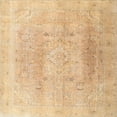 thumbnail image 1 of Ahgly Company Machine Washable Indoor Square Traditional Sand Brown Area Rugs, 5' Square, 1 of 7