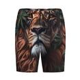 thumbnail image 6 of Daiia Lion Forest Crown Mens Woven Stretch Pajama Short,Short Pajama Pants-Small, 6 of 7
