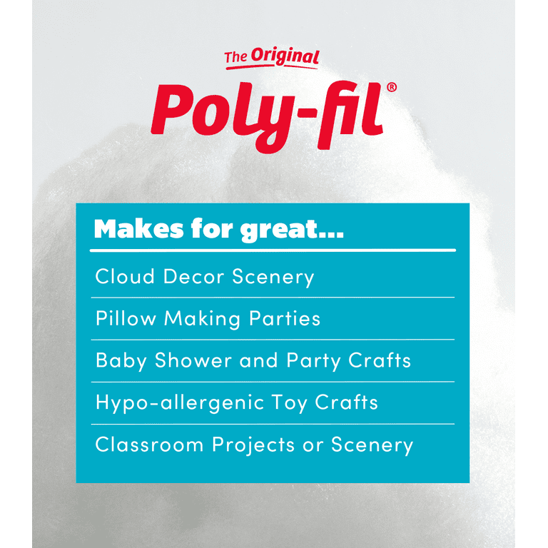 The Original Poly-fil® Premium Polyester Fiber Fill by Fairfield, 20 Pound  Box