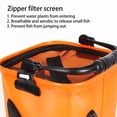 thumbnail image 4 of LJNYFDC Fishing Storage Container Collapsible Fishing Bucket Box Large Capacity Zipper Closure Mesh Cover Design Ergonomic Handle Fishing Bucket Live Fish Storage, 4 of 6