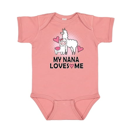 

Inktastic My Nana Loves Me Outfit Girls Gift Baby Girl Bodysuit