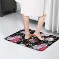 thumbnail image 4 of Pioneer Flower Floral Print Flannel Non Slip Door Rugs,Washable Door Mats Indoor,Decorative Door Mats,Dirt-Resistant and Absorbent Doormat for Entrance,Bedroom,Kitchen,Bathroom,31.5"x17", 4 of 4