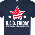 thumbnail image 4 of Inktastic Red Friday Remembering Everyone Deployed with Red American Flag T-Shirt, 4 of 5