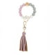 thumbnail image 1 of Pulsera con cuentas de silicona, llavero, pulsera con cuentas de silicona, llavero con borla de cuero para mujer, pulsera con cuentas de silicona, llavero, pulsera elástica, llavero con, 1 of 2