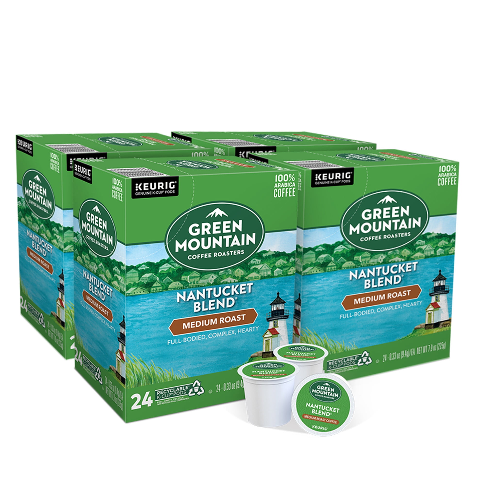 Green Mountain Coffee Nantucket Blend, Single Serve K-Cup Pods, Medium Roast, 96 Count