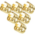 thumbnail image 1 of unbranded 6Ud Decorativos De Metal Dorado Para Servilletas Con Estilo Europeo Para Bodas Y Eventos, 1 of 6