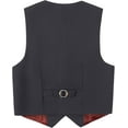 thumbnail image 2 of Kids Vest for Boys 3 Button Formal Suit Vest, 2 of 11