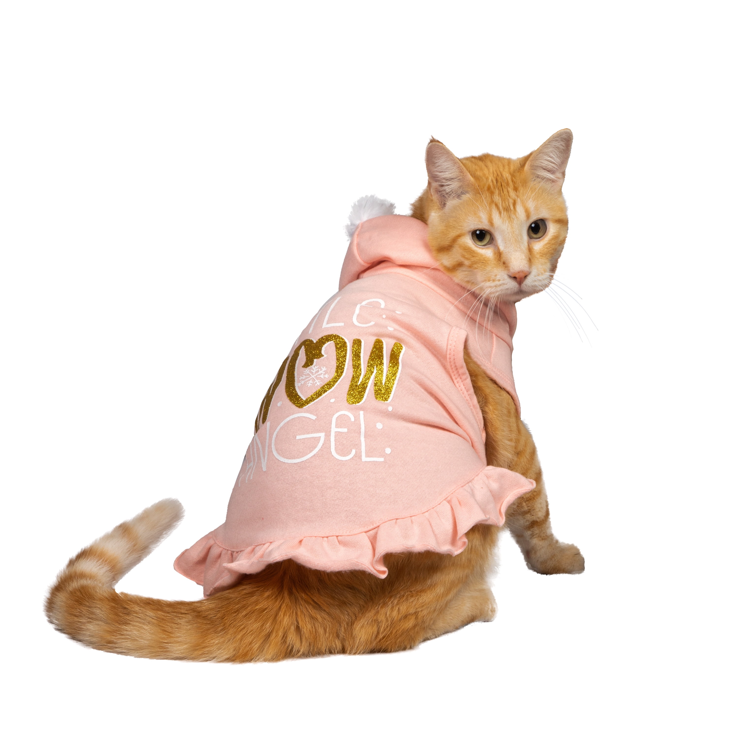 Vibrant Life, Dog and Cat Clothes, Little Snow Angel Pet Hoodie, Pink, XS