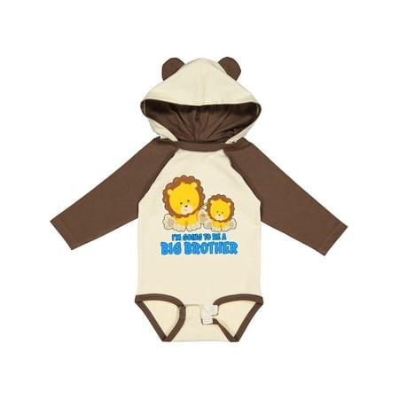

Inktastic I m Going to Be a Big Brother with Lions Gift Baby Boy Long Sleeve Bodysuit