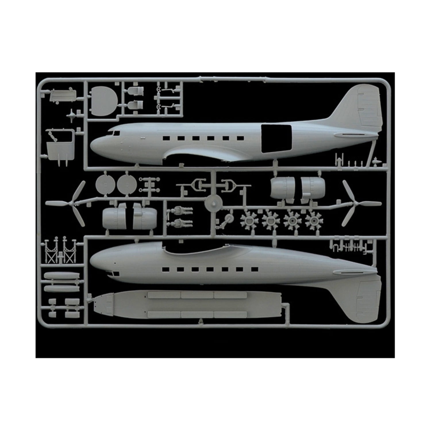 Italeri - Model Rectifier Corp. 1/72 C47 Skytrain ITA550127 Plastic Models Airplane 1/72