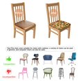 thumbnail image 5 of Sunflower Seat Covers for Dining Room Chairs Set Of 6,Stretch Printed Washable Chair Seat Cover with Elastic Ties and Button,Removable Waterproof Couch Cushion Covers, 5 of 6