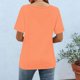 thumbnail image 5 of Xuyuer Women's Oversized T-Shirts, Plus Size Short Sleeve Tops for Summer Spring Beach Vacation, Casual Tee for Teen Girls Fashionable Loose Round Neck Solid Color Top, 5 of 7