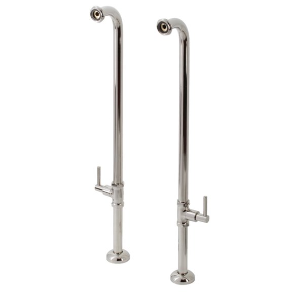 Kingston Brass AE810S6DL Concord Freestanding Tub Supply Line, Polished Nickel