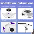 thumbnail image 4 of Tripod Mount Adapter, Dish Tripod Mount Adapter 1/4in-20 and 3/8in-16 Thread High Strength Standard Size Precise Fit  for Mini, 4 of 7