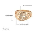 thumbnail image 4 of Guardurnaity Anillo de mujer, cobre hueco, decorativo, para adultos, joyería de mano, elegante, exquisito, colgante, decoración artesanal Ropa, zapatos y accesorios Miscelánea Talla 9, 4 of 6