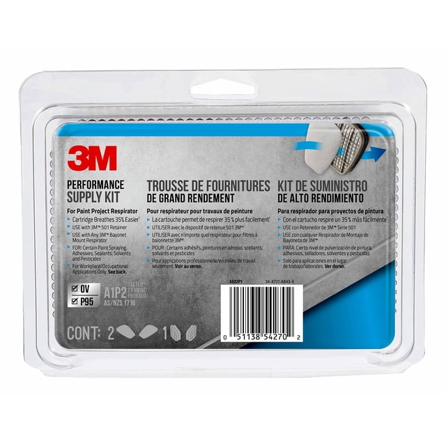 Kit de suministro 3M Performance, 1 par de cartuchos, 2 pares P95
