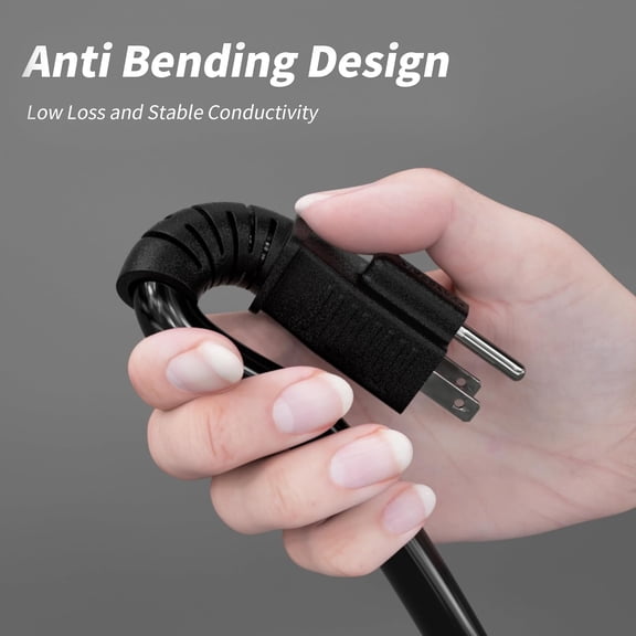 OTGFRF-25 FT 12 Gauge Outdoor Extension Cord with Multiple Outlets, Flexible 3 Outlet Weatherproof Heavy Duty Extension Cord Waterproof Black, 15A 1875W 12AWG SJTW, ETL Listed