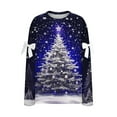 thumbnail image 5 of ‌FDGIU Christmas Sweatshirt for Women 2025 – Merry Holiday Pullover, Cozy Long Sleeve Loose Fit Top‌, 5 of 5