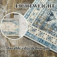 thumbnail image 3 of Hallway Washable Runner Rug 2'6x12 - Kitchen Runner Rugs with Non Slip Backing Stain Resistant Rugs for Living Room Bedroom Carpet Distressed Rug Floor Deocr Mat (2‘6''x12', Aqua Blue), 3 of 7