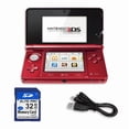 thumbnail image 1 of Nintendo - 3DS Game Console with RetroFam 32GB SD - Metallic Red (Refurbished), 1 of 5