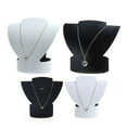 thumbnail image 2 of YIEMEEN Folding Velvet Jewelry Necklace Bust Earring Display Holder Stand Rack Show for, 2 of 10