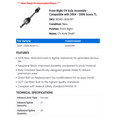 thumbnail image 2 of Front Right CV Axle Assembly - Compatible with 2004 - 2006 Acura TL 2005, 2 of 2