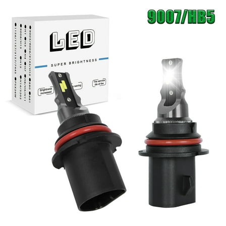 HMCYCI For Lincoln Town Car 1990-2002 - LED Headlight 9007 HB5 6000K White Bulbs High Low Beam 2Pcs