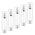 thumbnail image 3 of 5pcs Pump Bottles for Travel 100ml Lotion Dispenser Refillable Transparent Plastic Storage, 3 of 8