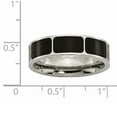 thumbnail image 6 of Titanium Black Enamel Flat 6mm Polished Band, 6 of 10