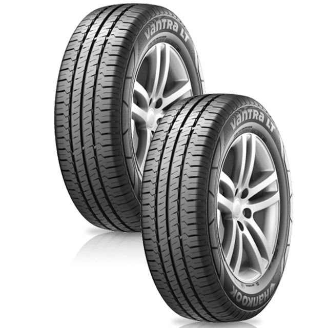 PAQUETE 2 LLANTAS 185/75R16 HANKOOK VANTRA DE CARGA+ VALVULAS