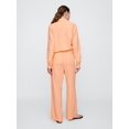 thumbnail image 3 of Pantalones anchos de lino para mujer GAP, pull on, naranja, talla L, 3 of 6