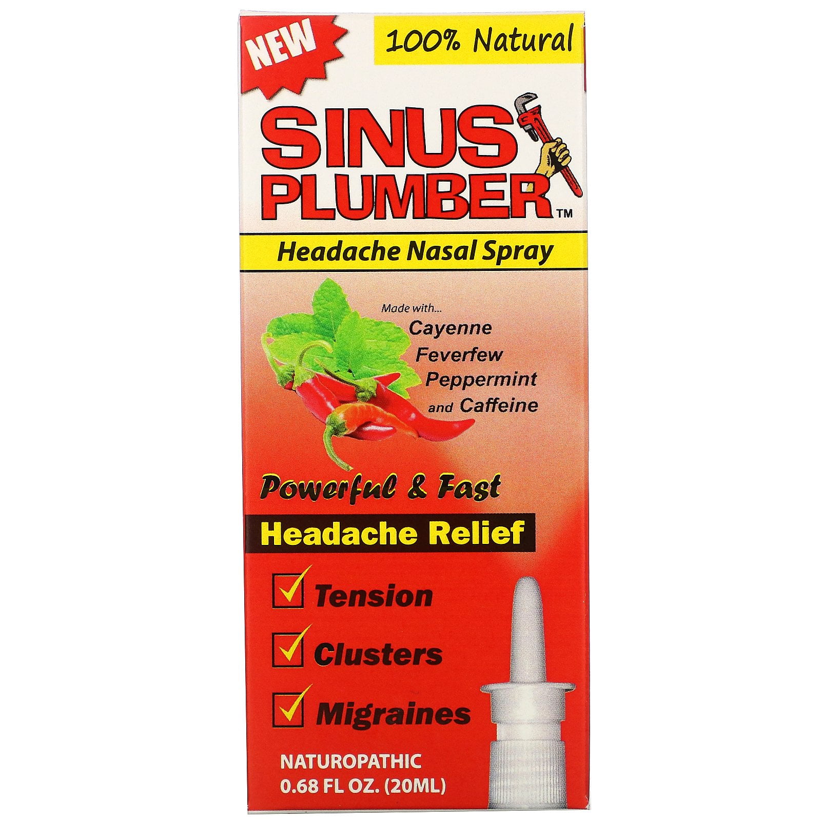 Greensations Sinus Plumber, Headache Nasal Spray, 0.68 fl oz Walmart